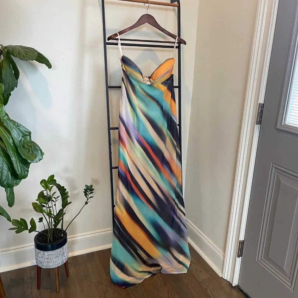 NWT RUNAWAY THE LABEL VELZY STRAPLESS DRESS - AINSLEY PRINT - Picture 7 of 12